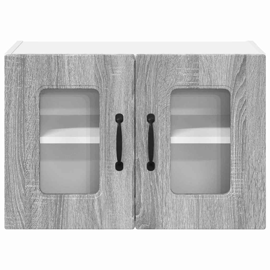Kitchen Wall Cabinet 2 pcs Grey Sonoma 60 x 31 x 40 cm